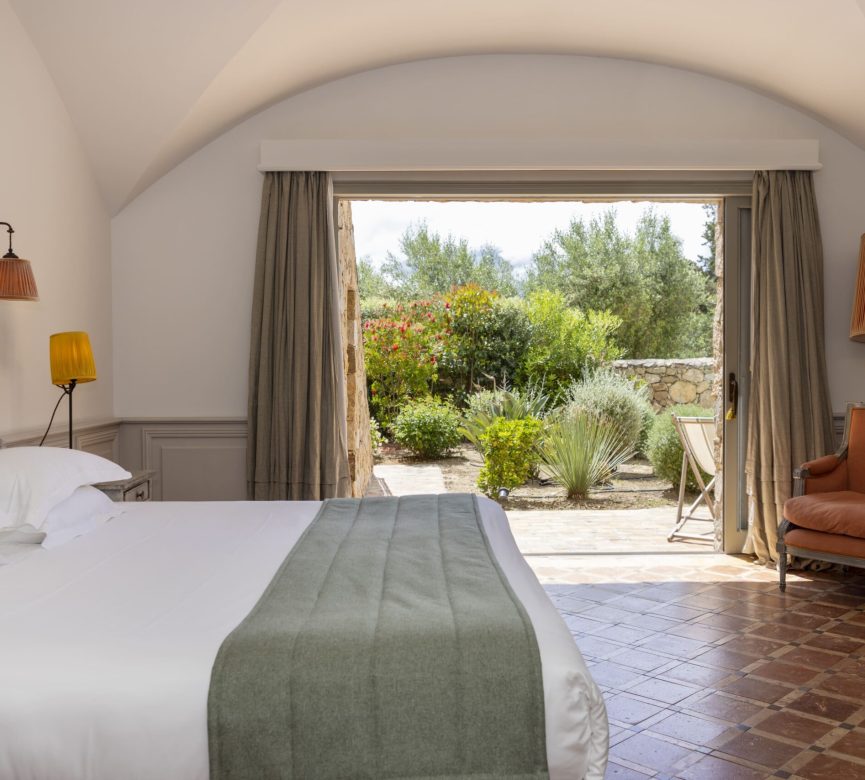 luxury hotel in Corsica, prestigious villa, double room