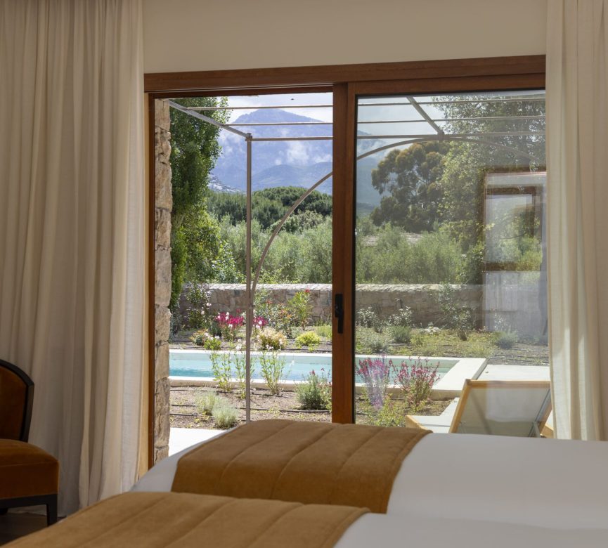 pool view family villa luxury hotel Corsica